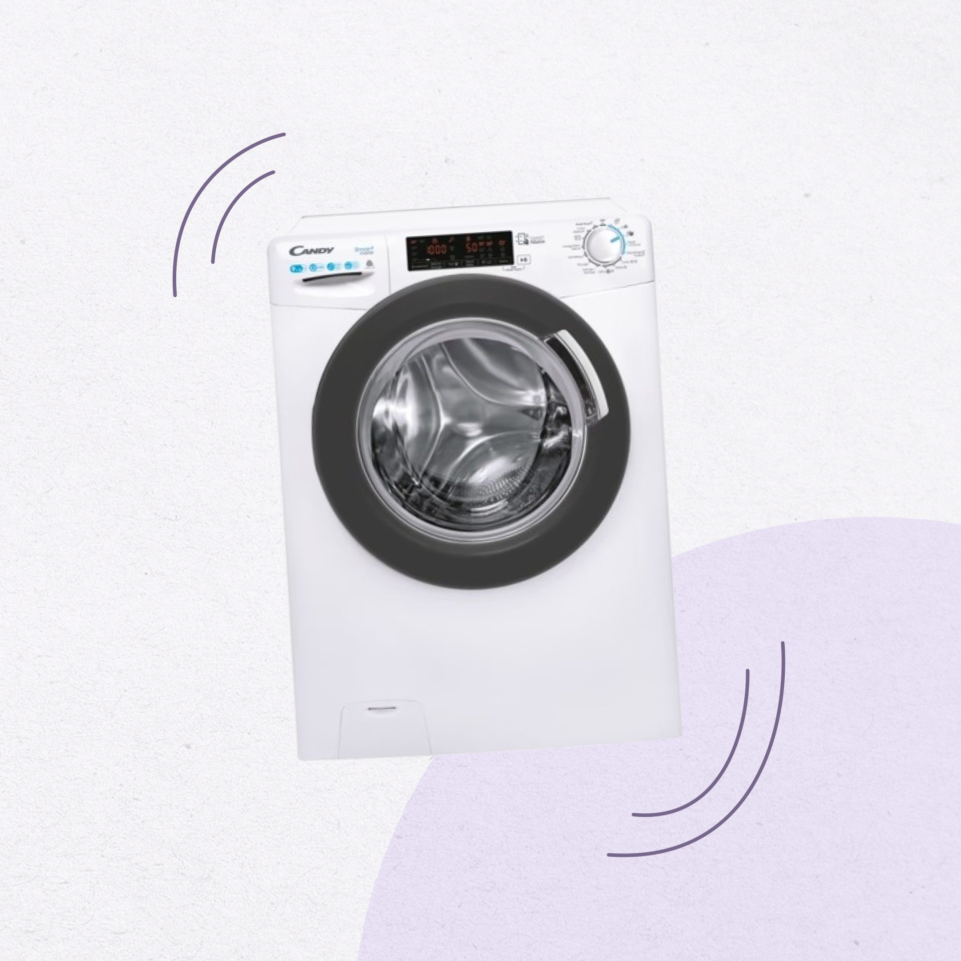 Lave-linge Séchant 9 kg Candy CSWS496TWMRE-47