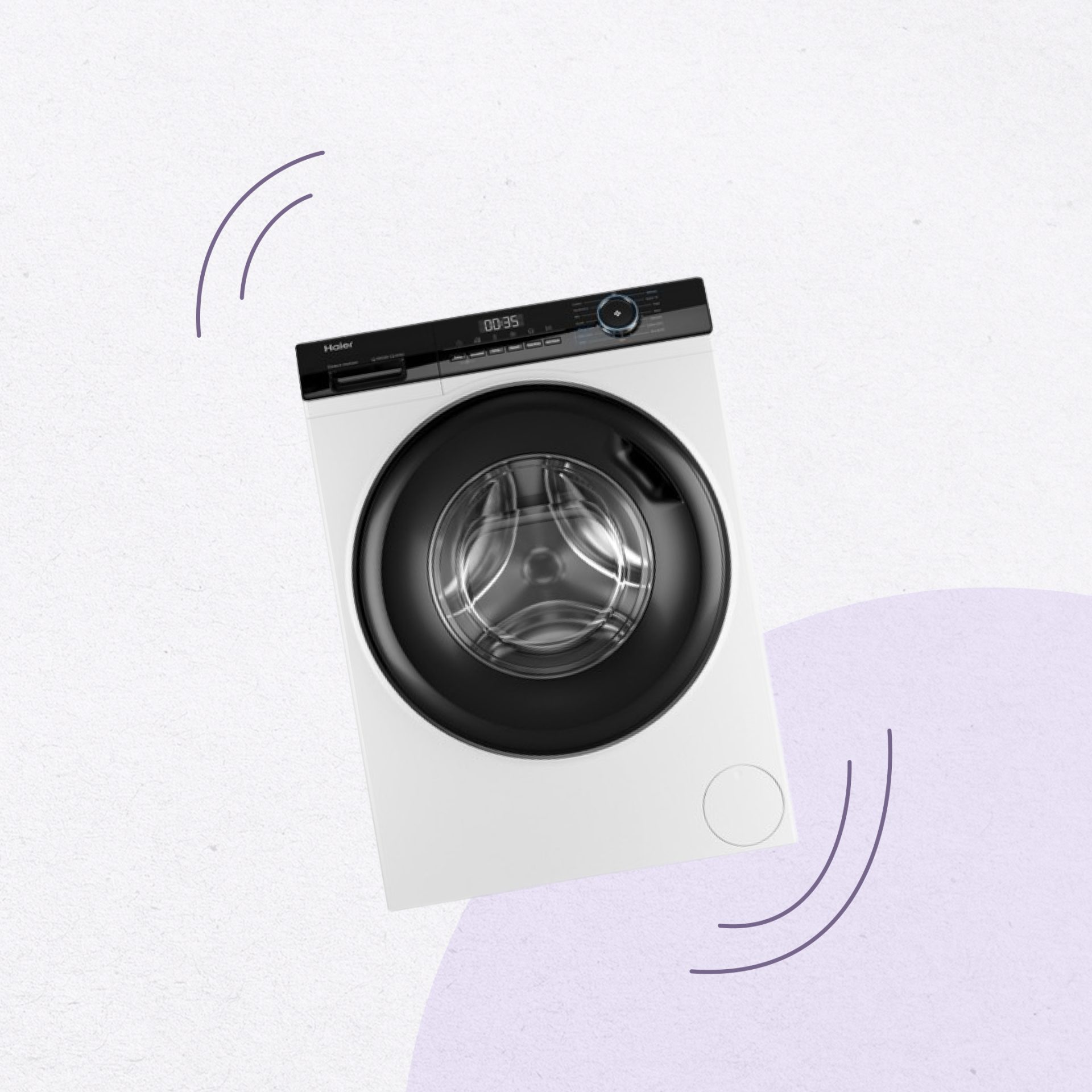 Lave-linge Hublot 10 kg Haier HW100-B1439-FR