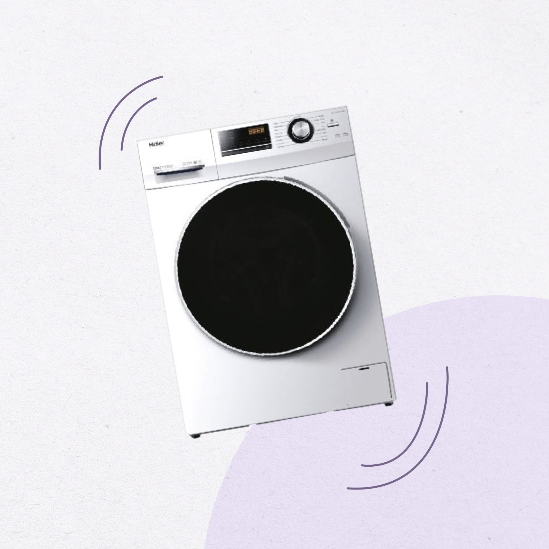 Lave-linge hublot 10 kg Haier HW100-B14636N