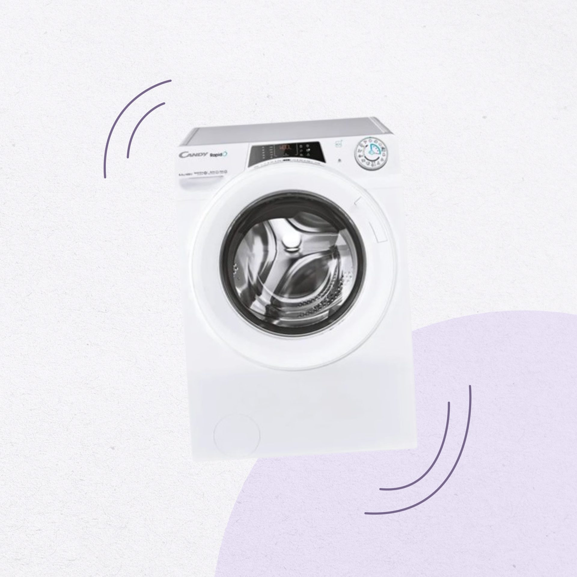 Lave-linge Séchant 8 kg Candy ROW 4854DWMT/1-S