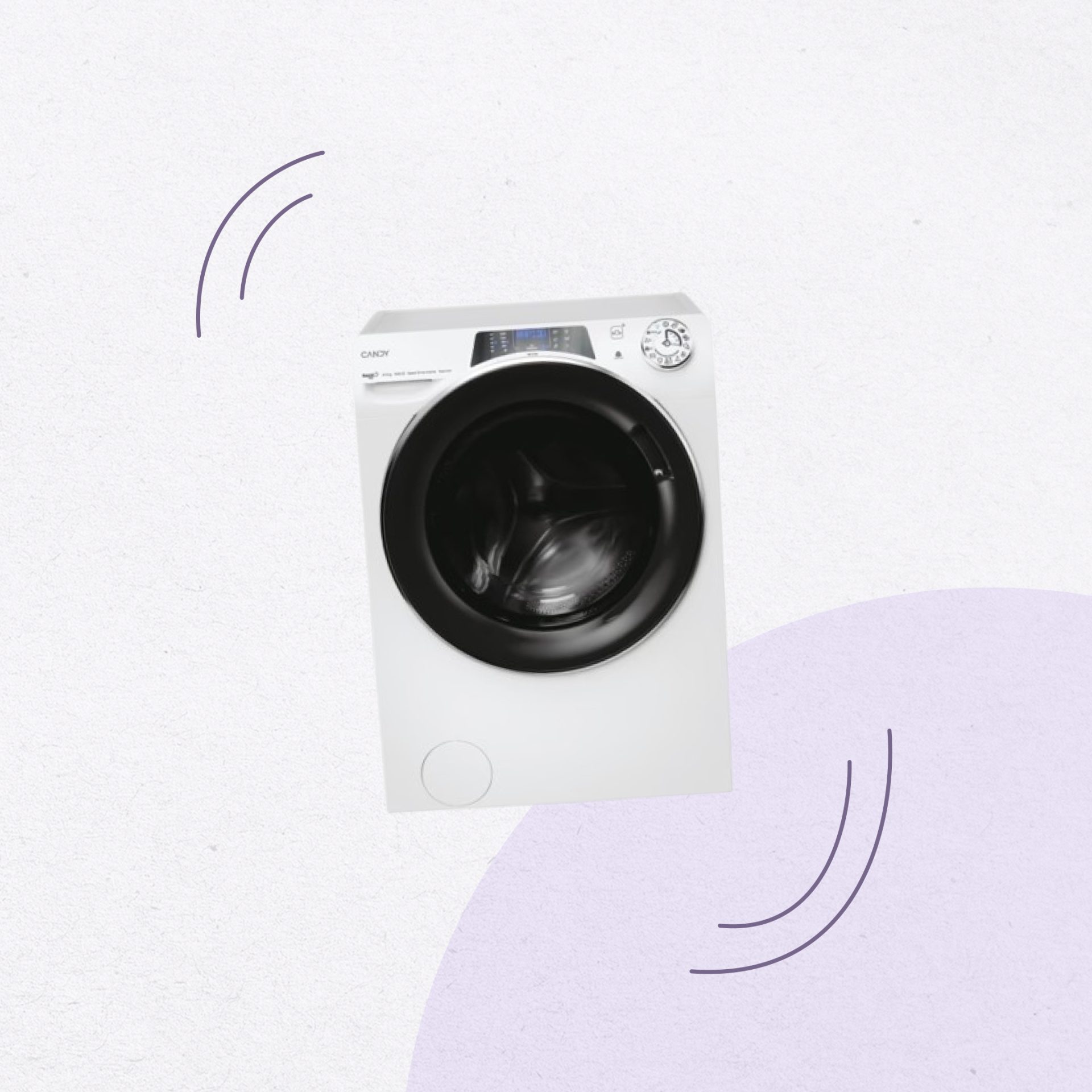 Lave-linge Séchant 8 kg Candy RPW5856BWMBC/-S