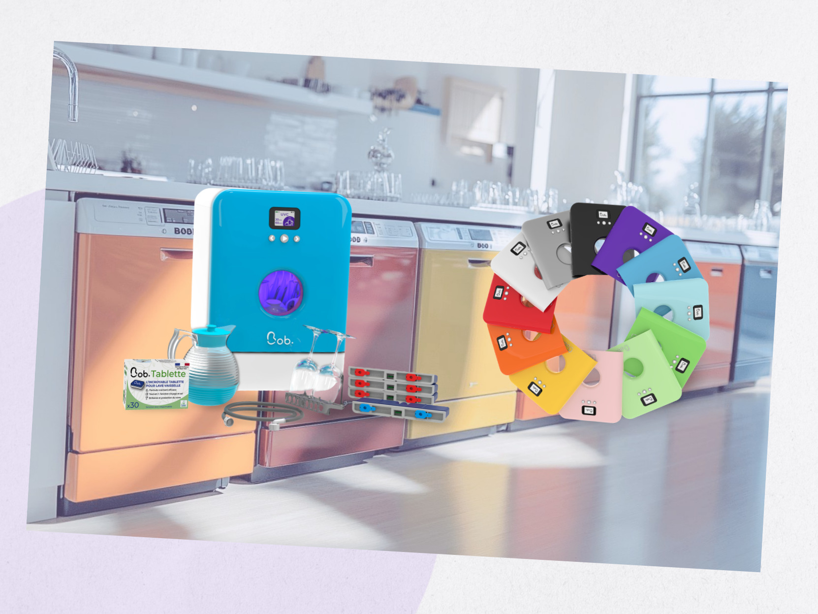 Quel lave-vaisselle Bob choisir : les couleurs disponibles