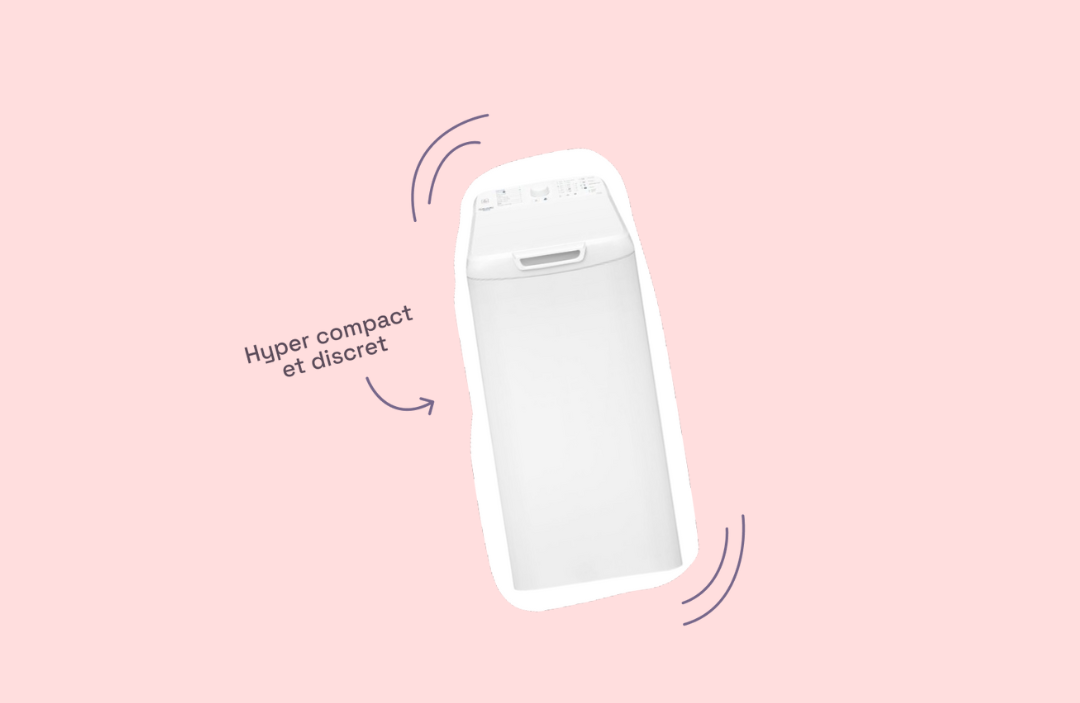 Compact et pratique : découvre notre super lave-linge top